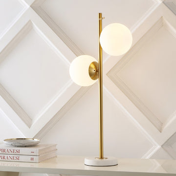 Amelie 28" Coastal Vintage Iron LED Table Lamp - JONATHAN Y